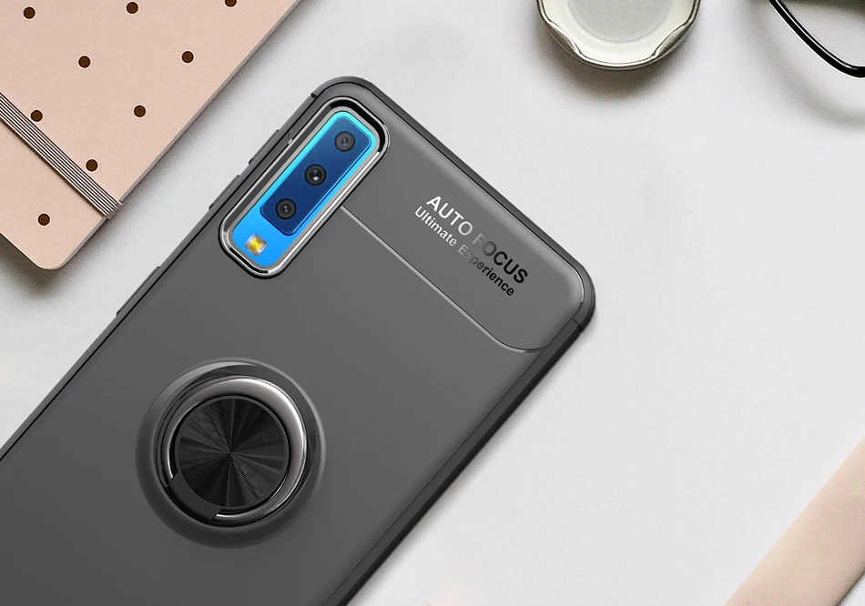 Ring Stand Case for Samsung Galaxy A7 2018 Case Magnetic Car Holder Phone Cover for Samsung Galaxy A6 plus A6 A9 2018 TPU Coque  (2)