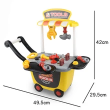 Детские ролевые игры эмуляционные DIY тележка ремонтный набор игрушка обучающая коробка для инструментов Развивающие Игрушки для раннего обучения для детей