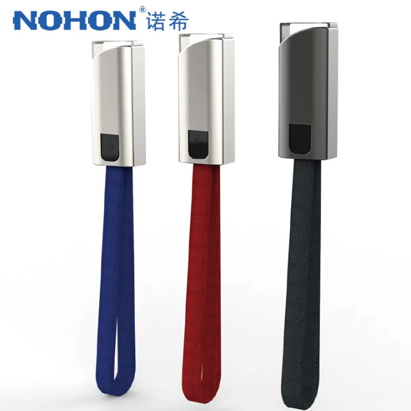 NOHON короткий USB кабель для быстрой зарядки iPhone X XS MAX XR 8 7 6 6S 5S Plus портативный брелок