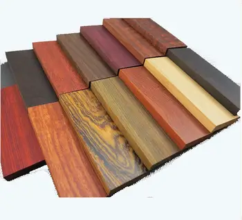 

Knife DIY wood material 120*40*10mm Red green ebony snakewood without wax