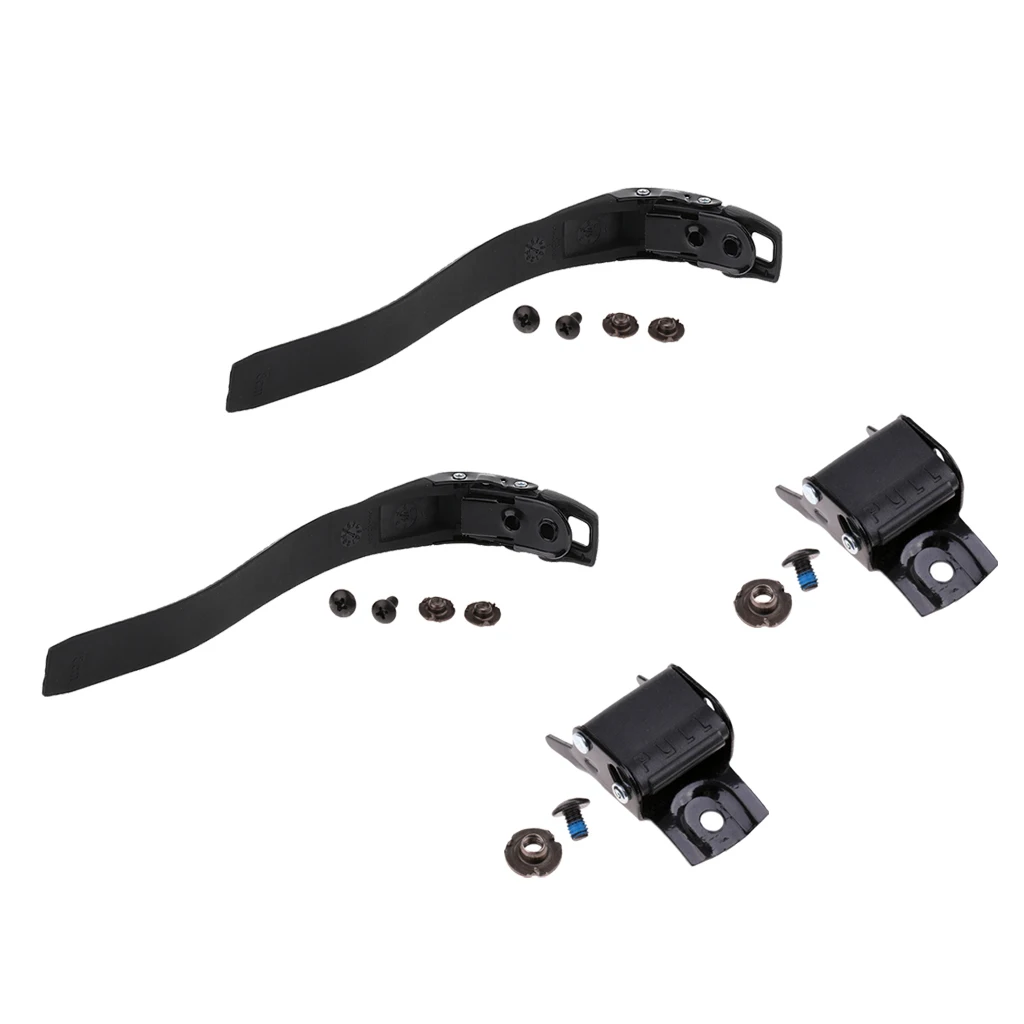 Durable Replacement Inline Roller Skating Strap Buckle with Screws Parts set 