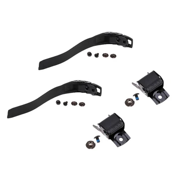 

2 Set Replacement Sturdy Inline Roller Skating Skate Shoes Energy Strap With Screws nuts + Buckle Black Scooter Parts Accessory