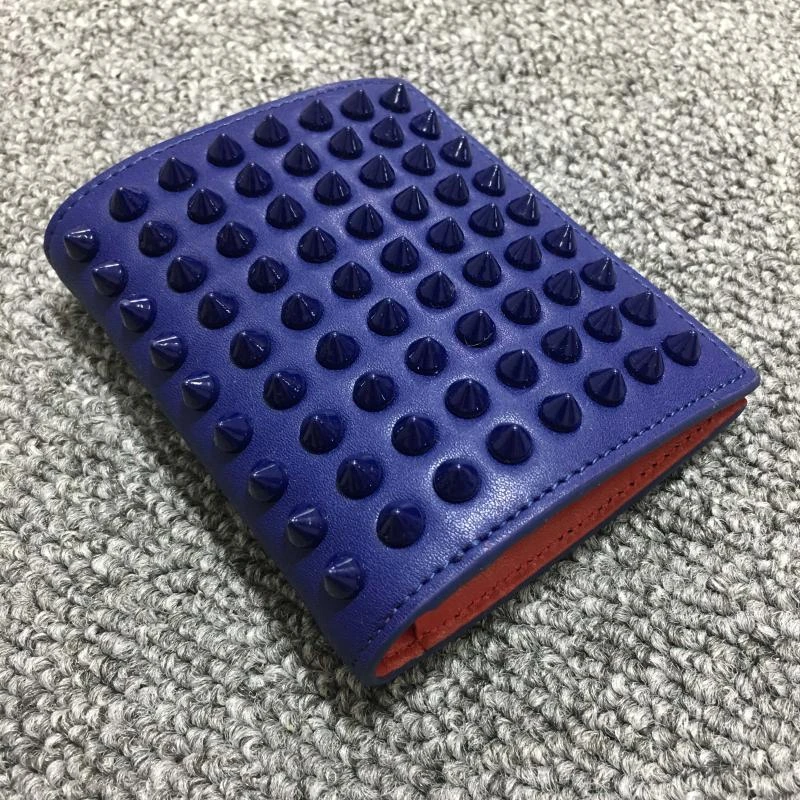 Hot Genuine Leather unisex Rivets Wallets Coin Pocket Zipper Real Men's Leather Wallet with Coin High Quality Male Purse cartera