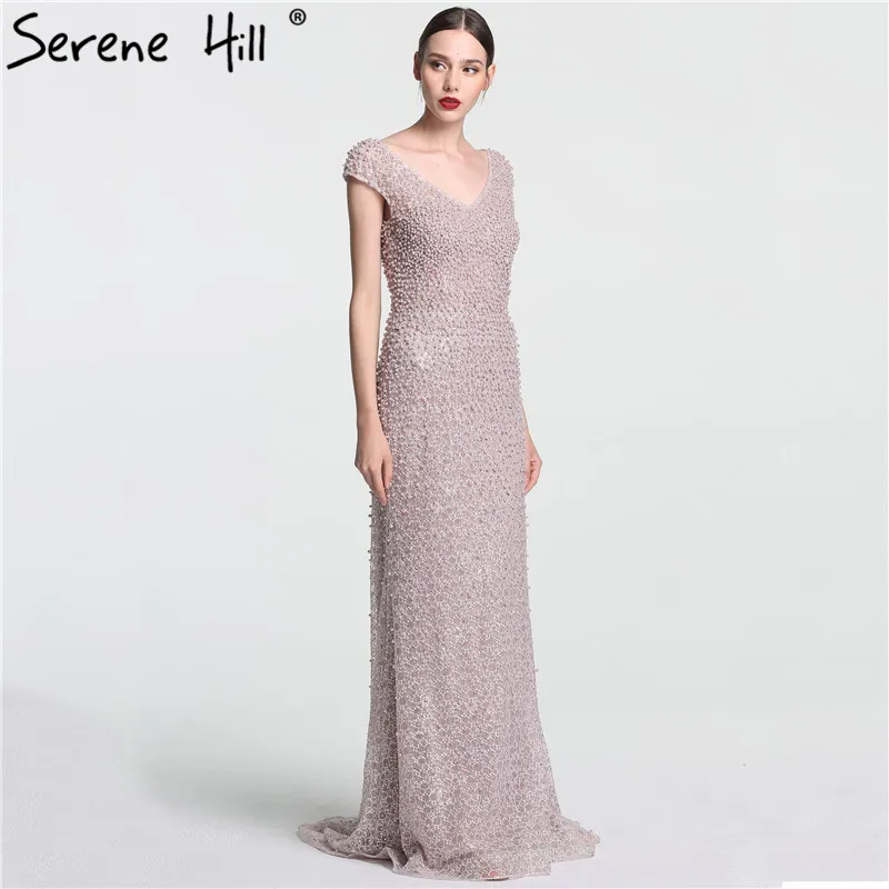 Robe De Soiree, Длинные вечерние платья с рукавами-крылышками, Новое поступление, роскошное жемчужное платье русалки для выпускного вечера, вечерние Longo, BLA6141