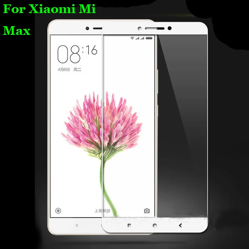 

For Mi Max Full Coverage Tempered Glass 9H 2.5D Premium Screen Protector Film For Xiaomi Max Mimax 6.44"