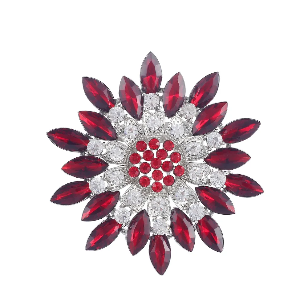 Laege Размеры Винтаж Серебряный Маркиза Кристалл Diamante брошь партии
