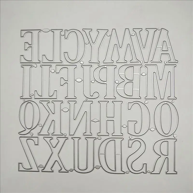 Большие высечки алфавита большой размер металлические трафареты для сделай сам