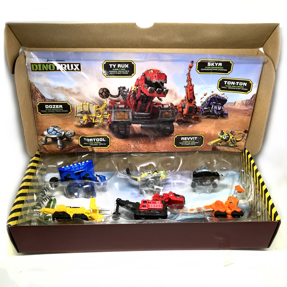 Для Dinotrux грузовик-динозавр съемный динозавр игрушечный автомобиль мини модели новые детские подарки игрушки динозавр модели мини детские игрушки