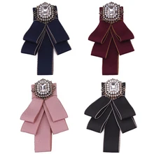 Модный жемчужный акриловый кристалл Gravatas Поддельный Воротник бабочка Noeud Papillon Homme Nep Kraagje блузка Ткань галстук-бабочка для женщин Duftgold