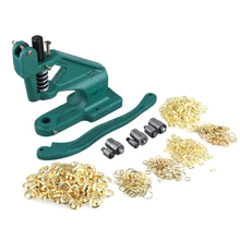 Люверсы Дырокол машина ручной пресс баннер+ 3 плашки+ 900 комплект прокладок