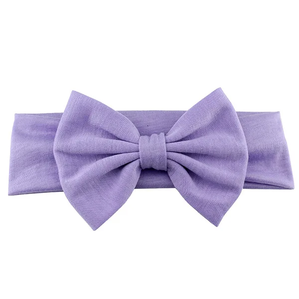 10pcs/lot High Quality Kids Cotton Headbands With 11CM Bows For Birth Girls Top Quality Headwear - Цвет: 25