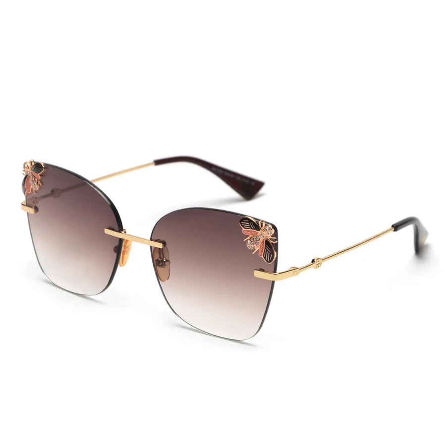 PAWXFB 2019 New Rimless Gradient Sunglasses Women Retro Summer Sun Glasses Female Vintage Shades UV400 PAWXFB 2019 New Rimless Gradient Sunglasses Women Retro Summer Sun Glasses Female Vintage Shades UV400