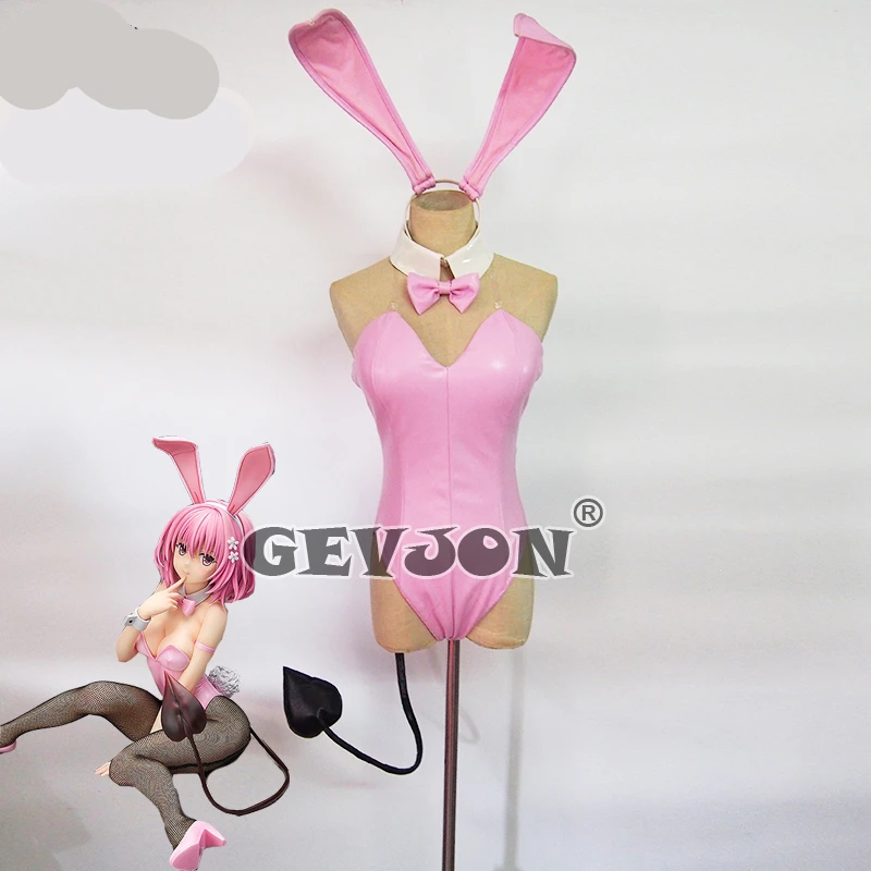 

To LOVE Momo Belia Deviluke Cosplay momo cosplay costume Bunny girl costume private shoot jumpsuit