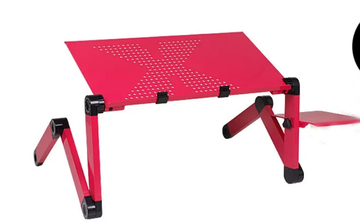 Black Pink Computer Desk Portable Adjustable Foldable Laptop Notebook Lap PC Folding Desk Table Vented Stand Bed Tray C137