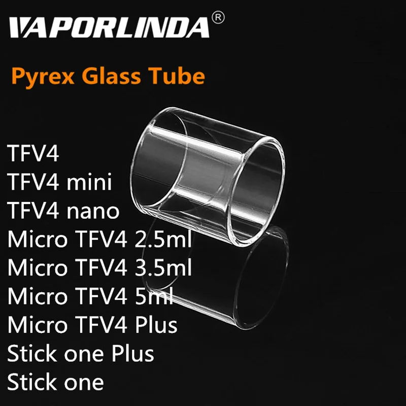 

Replacement Pyrex Glass Tube For TFV4 mini/nano / Micro TFV4 2.5ml/3.5ml/5ml / Stick one plus Kit ETC