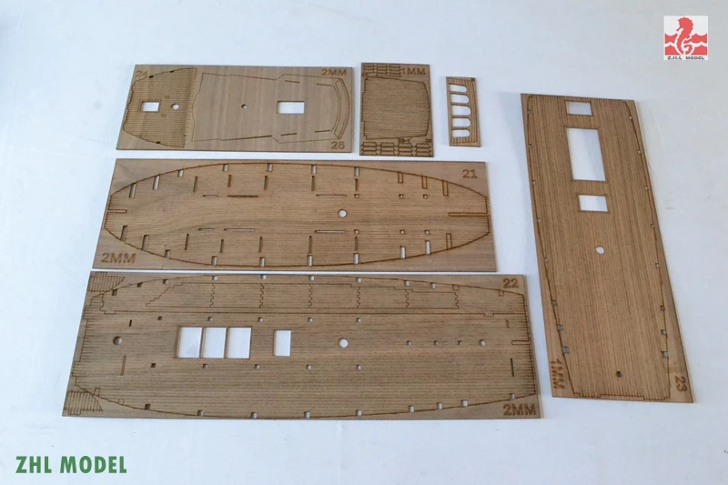ZHL верхний уровень модели черного жемчуга деревянный корабль(все-вариант английские подробные инструкции