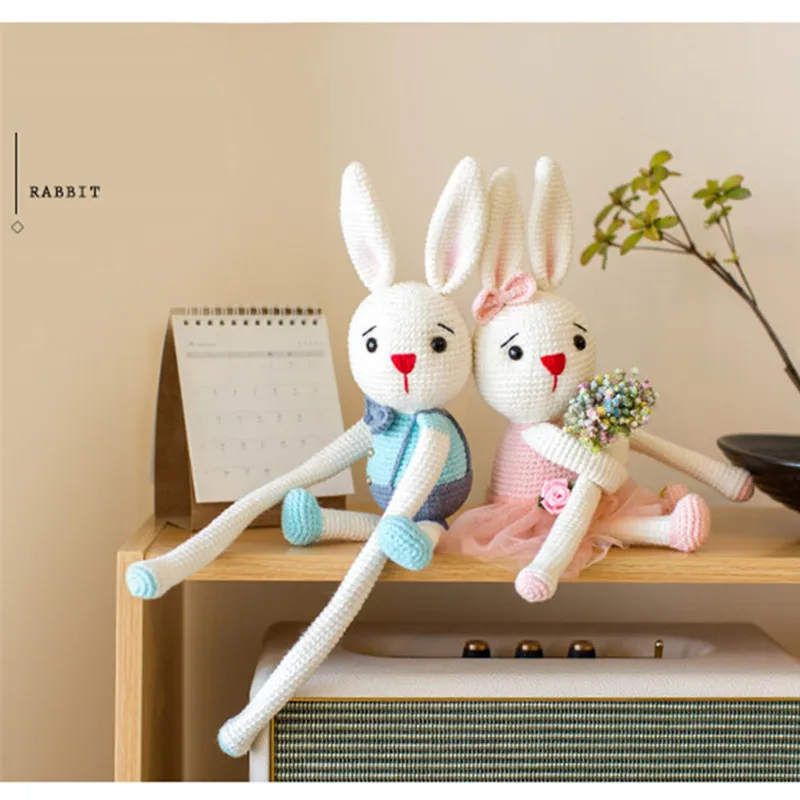 Пара/упаковка Lovers серии шторы, ручная работа DIY детские хлопчатобумажные нитки крючком грубой линии куклы