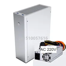 Алюминиевый Чехол для компьютера и блок питания 1U FSP250 ITX HTPC настольный корпус M1