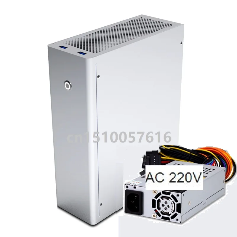 Алюминиевый Чехол для компьютера и 1U FSP250 блок питания ITX HTPC настольный корпус