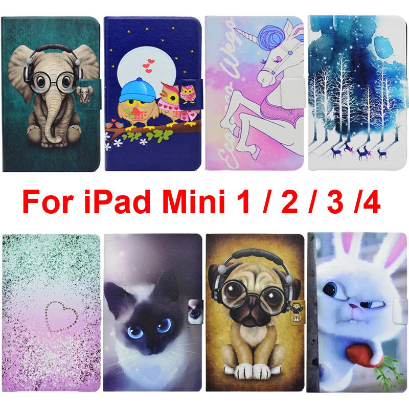 

For iPad Mini 2 3 4 Stand Case Cover For iPad Mini2 Mini3 Mini4 Soft TPU Silicon Bag Shell iPadMini 2/3/4 iPadmini4 Sleeve Pouch