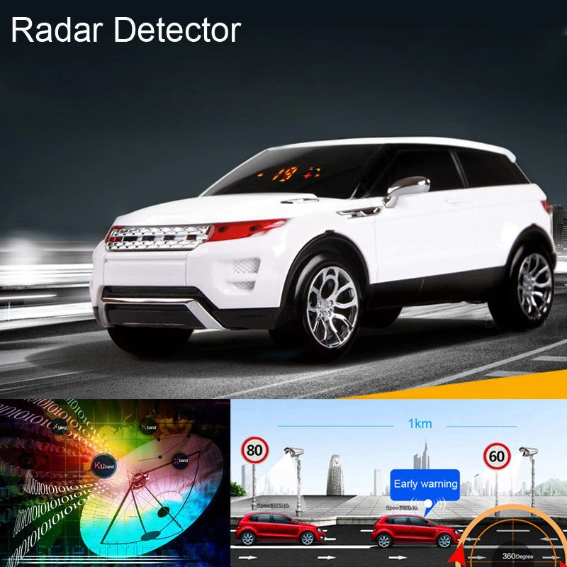 Автомобильный радар-детектор Aniti, лазерное оповещение, 360 градусов, светодиодный дисплей, автоматический радар-детектор X K Ka Ku VGR, лазерный луч