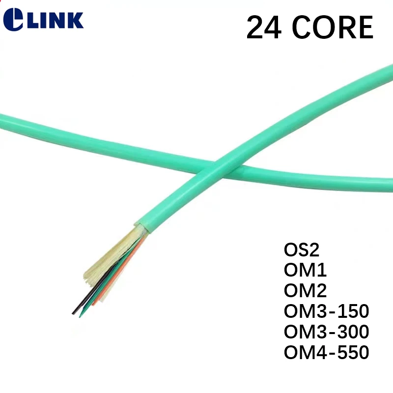 100Mtr 24 cores bundle fiber optic cable GJFJV-24
