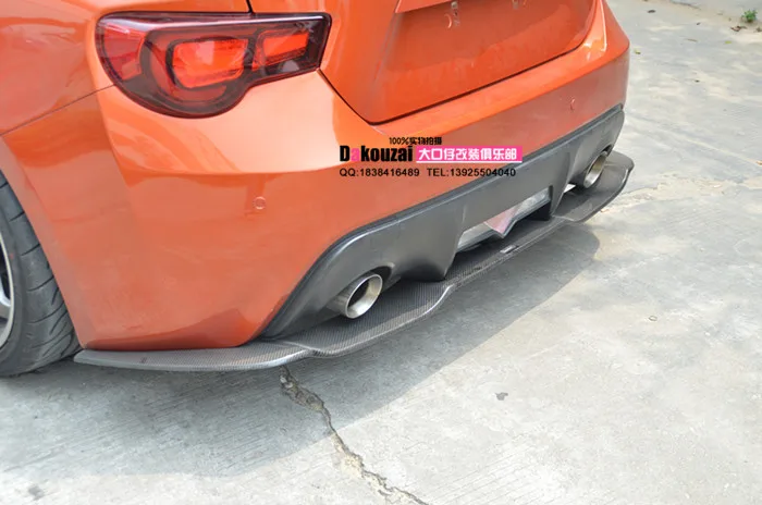 Подходит для TOYOTA GT86 BRZ KARZTEC углеродного волокна задний диффузор задний бампер задний спойлер