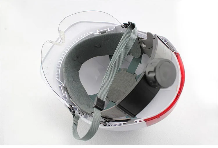 Safety Helmet With Transparent PC glasses Hard Hat ABS Construction Protective Helmets Work Cap Engineering Power Rescue Helmet (23)