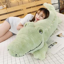 New Big Size Crocodile Lying Section Plush Pillow Mat Plush Crocodile Soft Stuffed Animal Toy Cartoon Plush Dolls Kids Girl Gift New Big Size Crocodile Lying Section Plush Pillow Mat Plush Crocodile Soft Stuffed Animal Toy Cartoon Plush Dolls Kids Girl Gift
