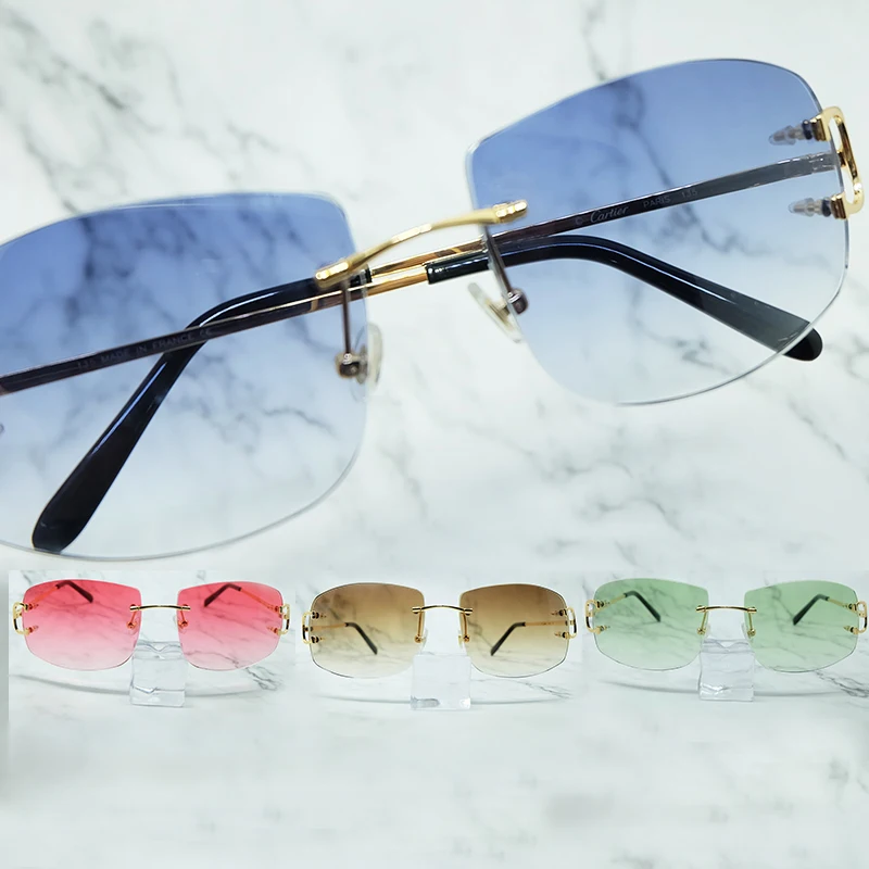 Big Square Sunglasses Men Luxury Trendy 