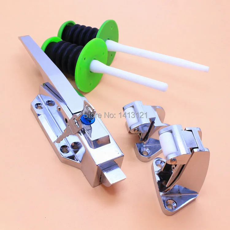  free shipping cam-lift safety latch Freezer handle oven hinge Cold store storage door lock hardware