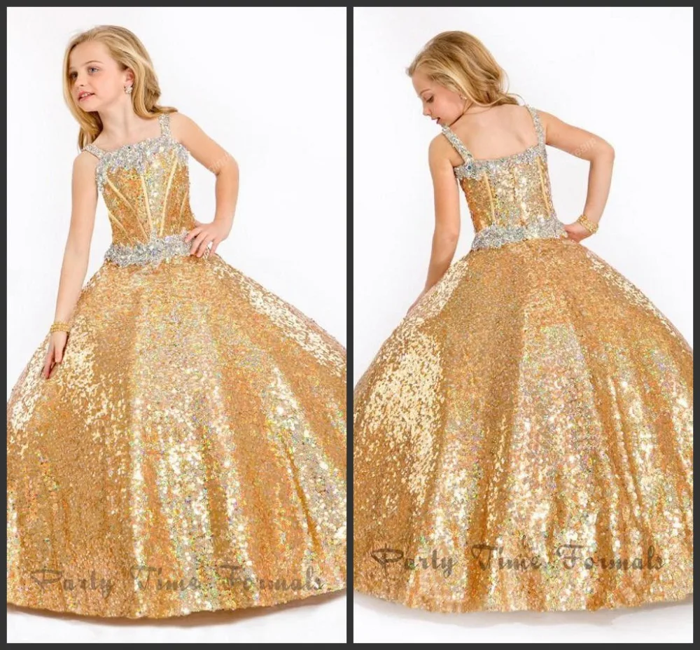 Buy Bling Bling Kids Ball Gown Prom Dresses Spaghetti