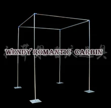 Free Shipping Wedding square pipe stand backdrop stand stage curtain swag pipe 3M*3M*3M