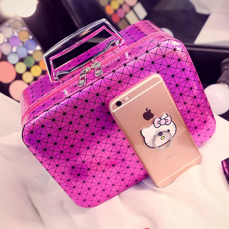 

Cosmetic Bag Korea style Makeup Box bag Washing Organizers Travel Collecting Waterproof Makeup case for lady girls