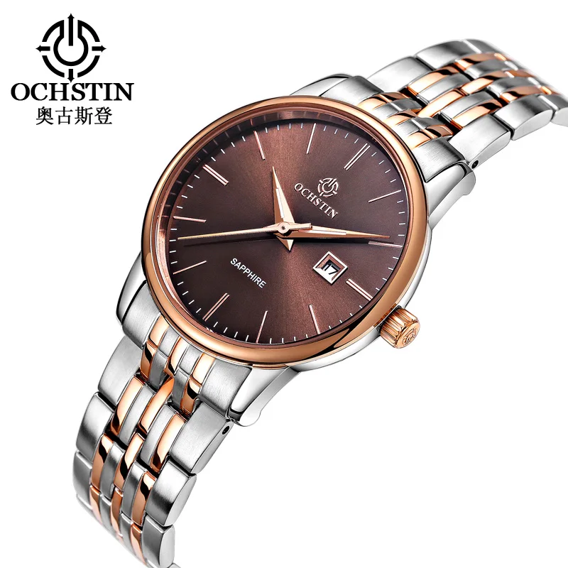 

OCHSTIN Business Women Watch Stainless Steel Ladies Watch Women Calendar Quartz Wristwatches Female Date Hour Relogio Feminino