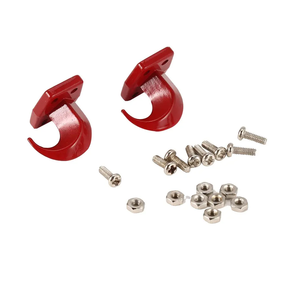 

RC Car Metal Hook Towing Chain Decoration for 1:10 RC Rock Crawler Traxxas TRX-4 Axial SCX10 90046 Bumper Relief Hook