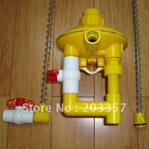 

4 PCS Water Level Regulators AND 4 End Kit Fit poultry nipple quail bird chicken