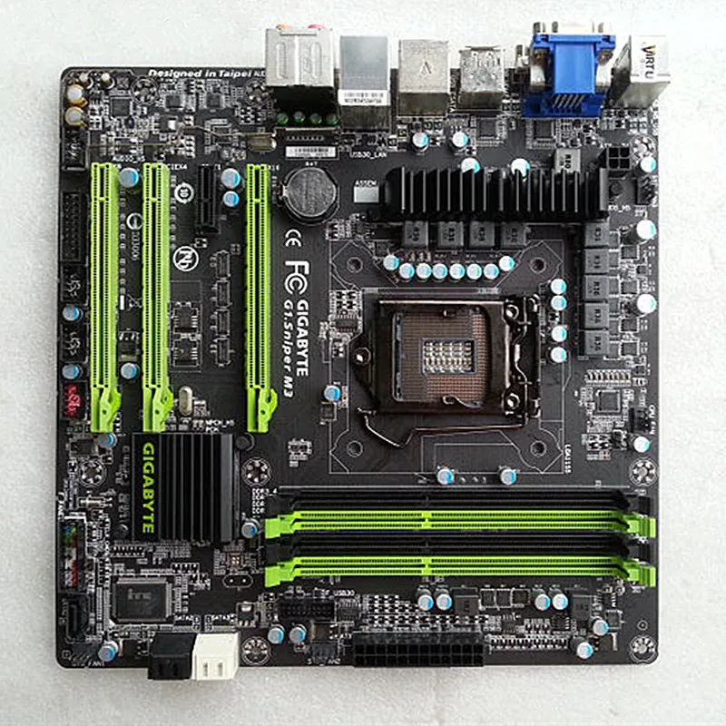 Оригинальная б/у настольная материнская плата для Gigabyte g1.снайпера M3 Z77 LGA 1155 i3 i5 i7
