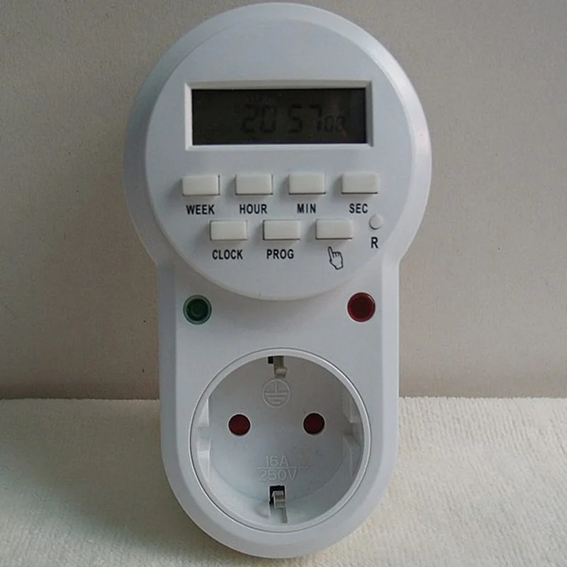 High quality 220v-230V plug in switch socket digital timer converter Energy-saving programmable timers temporizador EU Plug