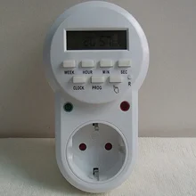 Hohe qualität 220 v-230 V stecker in schalter steckdose digital timer konverter energiespar programmierbarer timer temporizador Eu-stecker