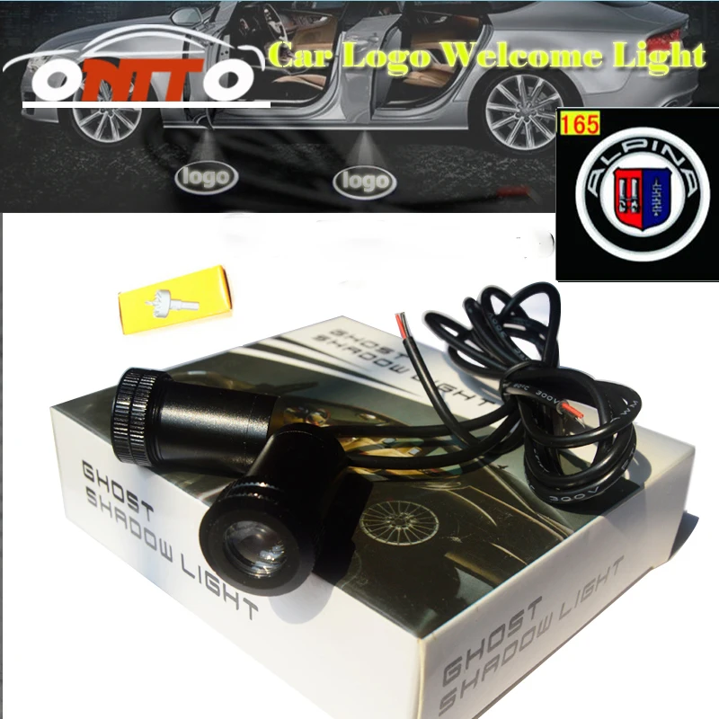 

Car Welcome Door Light 3D Laser Projector Lamp Auto Car LED Logo Shadow Light Decoration Lighting Bulb for alpina