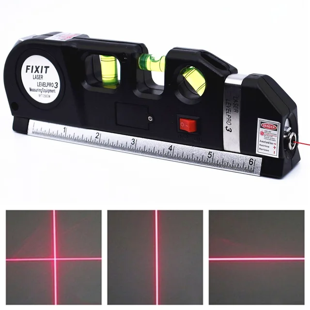 Laser Level Vertical Measure Line Tape Adjusted Multifunctional
