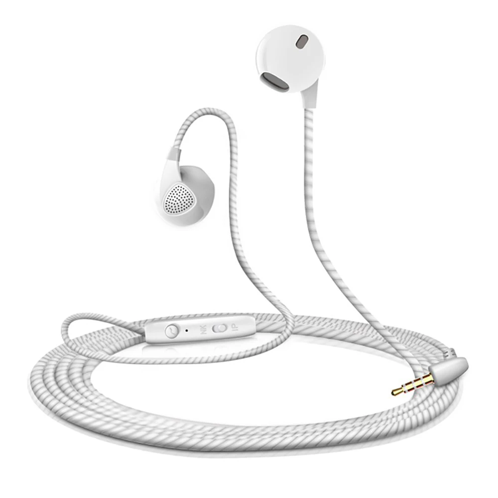 In-Ear Earphone With Microphone 3.5mm Jack Bass Headset Earbus For iPhone 7 6 6S Xiaomi Sport Headsets Fone de ouvido | Электроника
