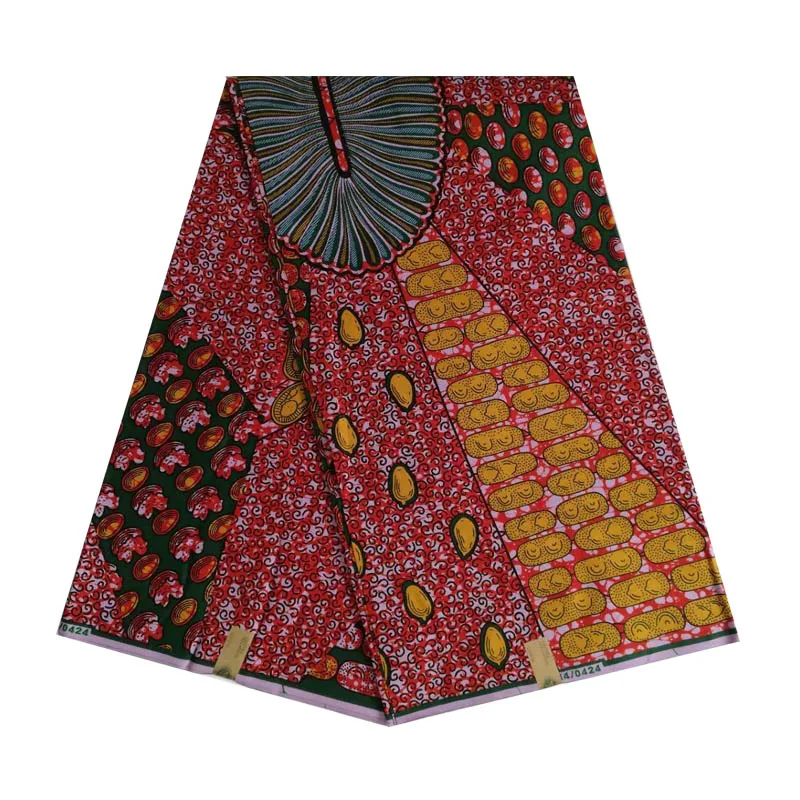 

2019 best quality veritable dutch Printed in fabric African wax block 100% cotton 6yards nice design for african woman V-L 610