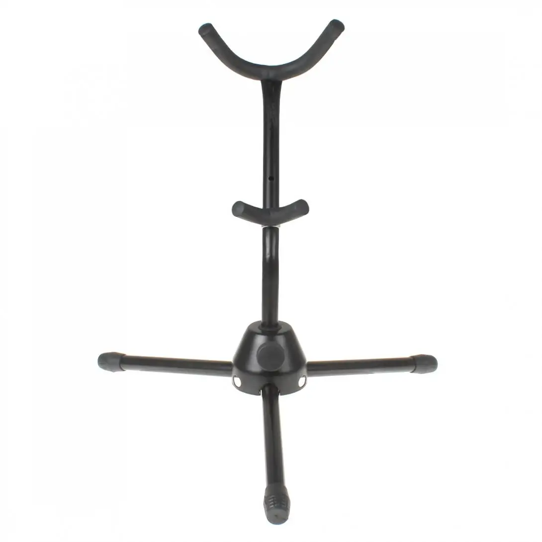 Black Color Lightweight Tubular Construction Folding Saxophone Stand Alto Sax Rack
