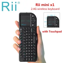 Original Rii mini X1 Wireless Keyboard 2.4G Air Fly Mouse Handheld Touchpad gaming for smart TV Android tv box PC Laptop HTPC