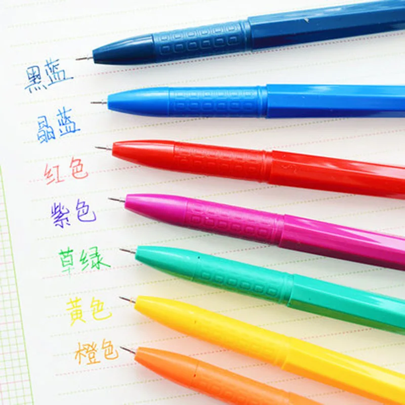 

0.38mm Colorful Kawaii Gel Pen Plastic Neutral Pens For Writing Color Pens Marker Korean Stationery Chancery Material Escolar