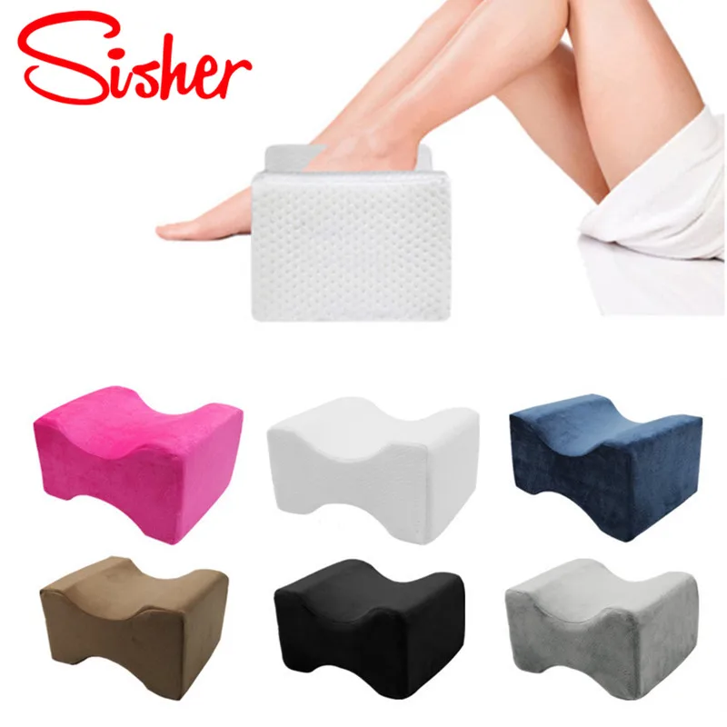 

Sisher Solid Colors Bone Shape Orthopedic Memory Pillows Relief Pain Back Hip Leg Pad Support Body Pillow Comfortable Sleeping