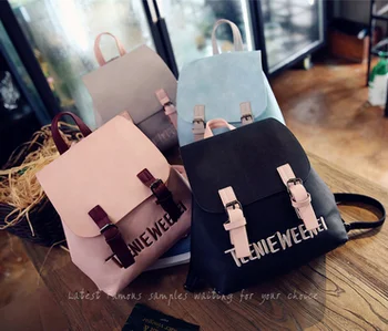 

by dhl or ems 100pcs Women Backpack Large School Bags For Teenage Girls Shoulder Bag Vintage PU Leather Backpacks