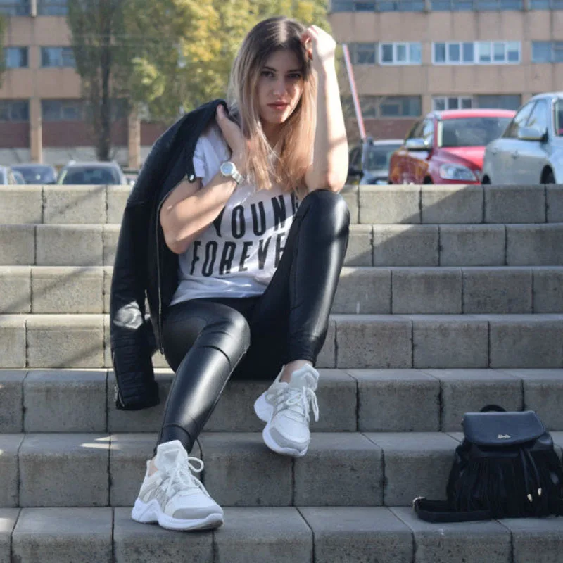 

Sneakers Women 2019 Vulcanize Shoes Breathable Casual Warm Winter Shoes Lace Up Women Dad Sneakers Mesh Platform Shoes Size 43